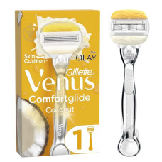 Женская бритва Gillette venus pro comfortglide coconut, с 3 сменными картриджами